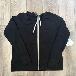 Vuori Halo Performance Zip Hoodie Black Women’s XL NWT